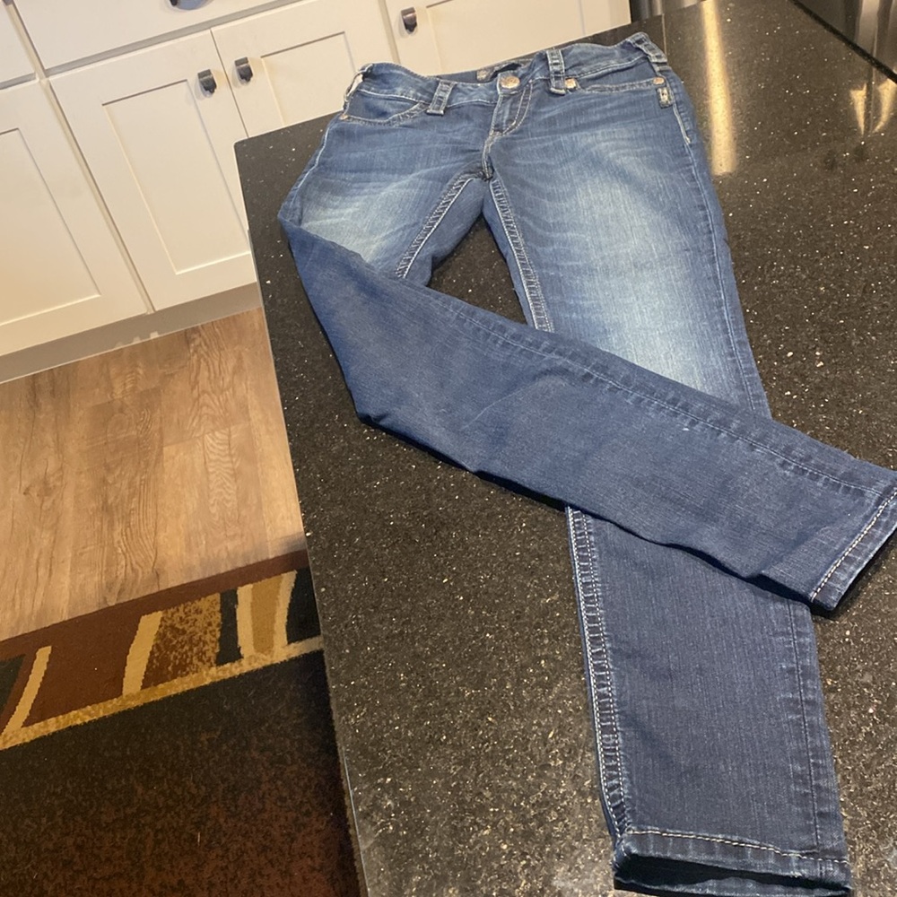 SILVER SUKI SUPER STRETCH SIZE 27/31L - Picture 2 of 7